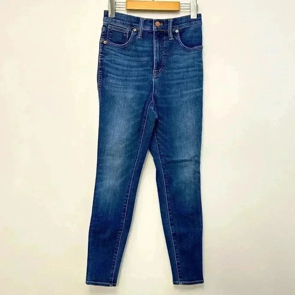 Madewell 10" High-Rise Skinny Jeans in Bradshaw Wash Women's Size 28 - Picture 4 of 15